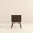 thumbnail image 1 of Walnut Finish 2-Drawer Side Table / Useful in Guest Bedrooms, 1 of 2