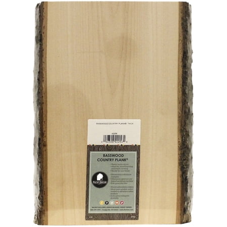 Walnut Hollow Basswood Country Plank, 9-11" x 13" x 1.63"