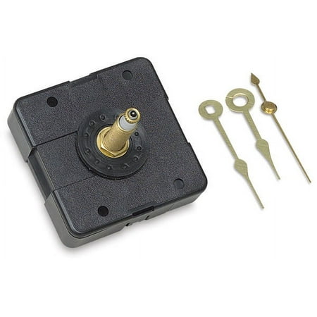 Walnut Hollow Clock Movement with Hands - For 3/8'' Thick Surface