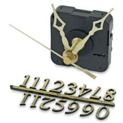 Walnut Hollow Quartz Clock Movement with Hands & Numerals for 3/4 Thick Surfaces, Battery Operated