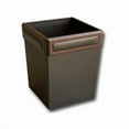 thumbnail image 1 of Walnut & Leather Waste Basket, 1 of 2