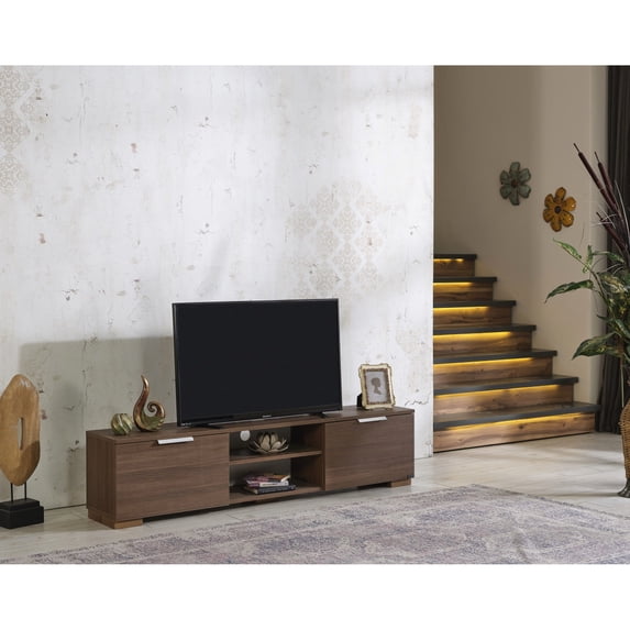 Walnut Main Color | Blend with Different Decor Styles | A Versatile TV Stand