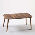 thumbnail image 1 of Walnut Marble Coffee Table with Wooden Legs,Modern Style Coffee Table for Living Room,Modern Rectangular Side Table for Living Room,Accent Table,Entryway Table,Center Table for Living Room, 1 of 7