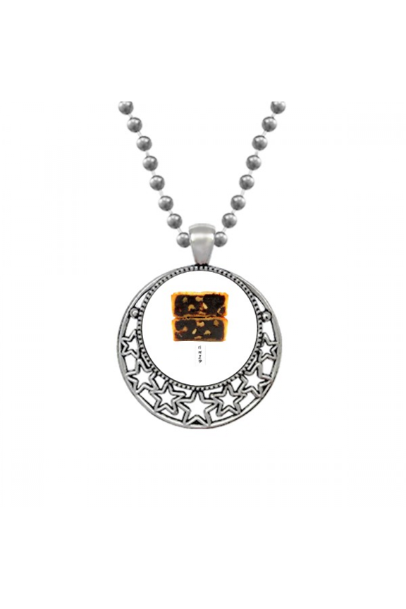Walnut Moon Cake Mid-Autumn Festival Necklaces Pendant Retro Moon Stars Jewelry