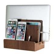 Walnut Multi-Device Charging Station and Dock
