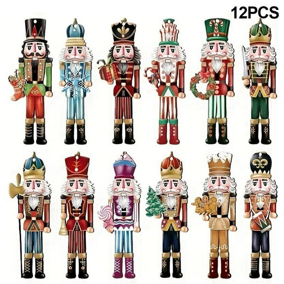 Walnut Nutcracker Christmas Wooden Decoration with Exquisite Design for Home Holiday Decor