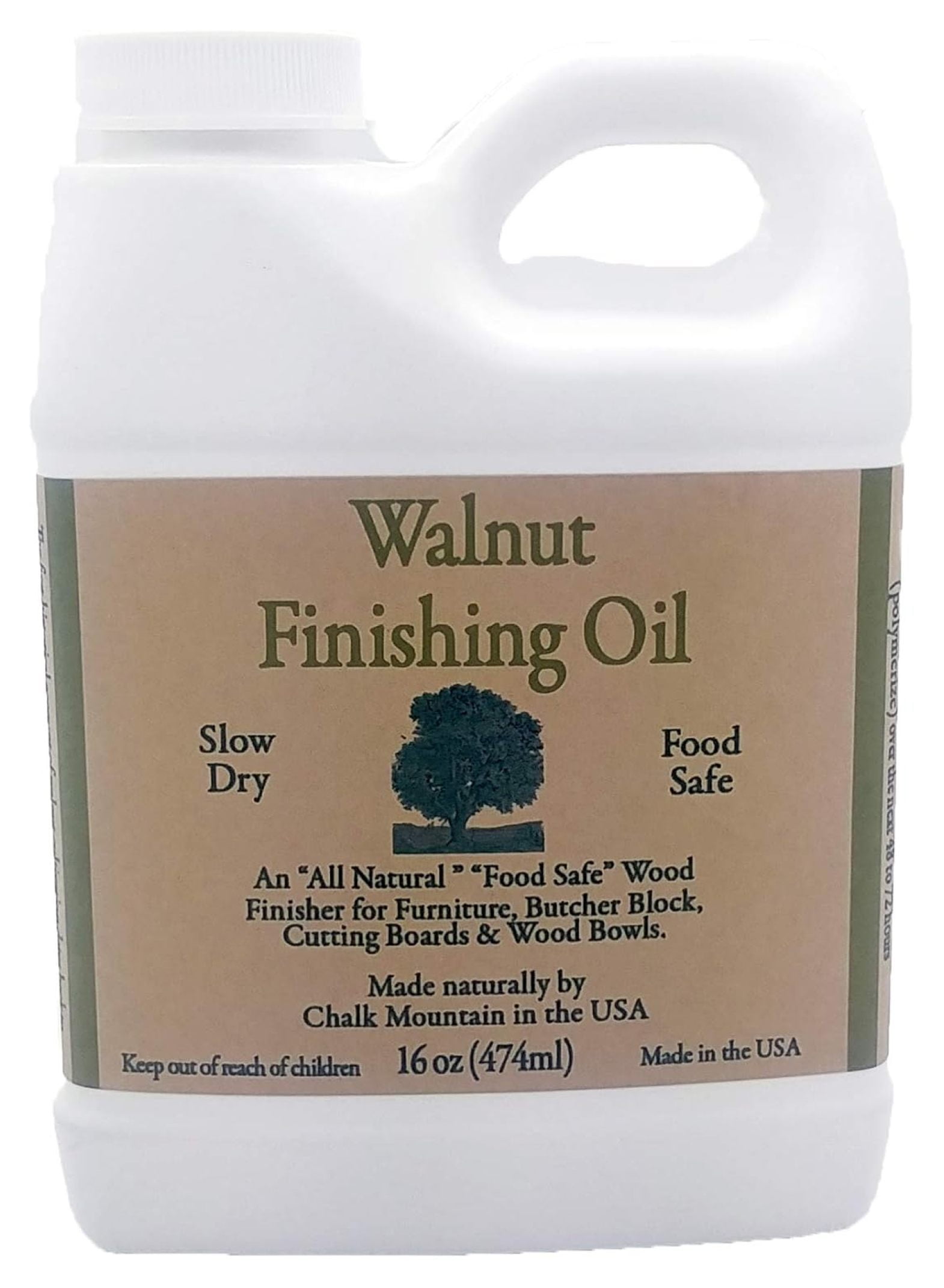 Walnut Oil Finisher Food Safe Preserve & Beautify Finished & Unfinished