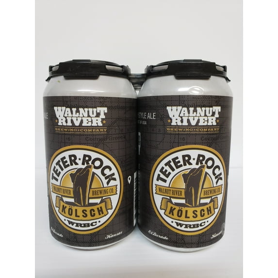 Walnut River Brewing Co. Teter Rock Kolsch, Craft Beer, 6 Pack, 12 fl oz Cans, 4.7% ABV