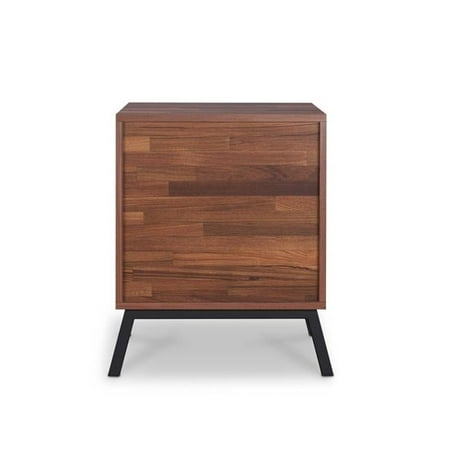 Walnut & Sandy Black End Table