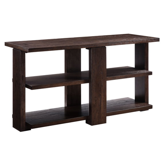 Walnut Shade - Shelf Storage for Decor - Primary Living Space - Sophisticated Appeal