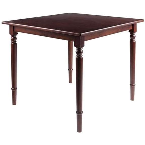 Walnut Small Square Dining Table Solid Wood Kitchen Table for Compact Spaces Elegant Square Table for Dining Rooms, Kitchens, or Apartments$$Furniture
