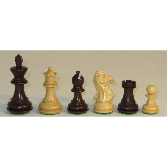 Walnut Stained Triple Weighted Chessmen