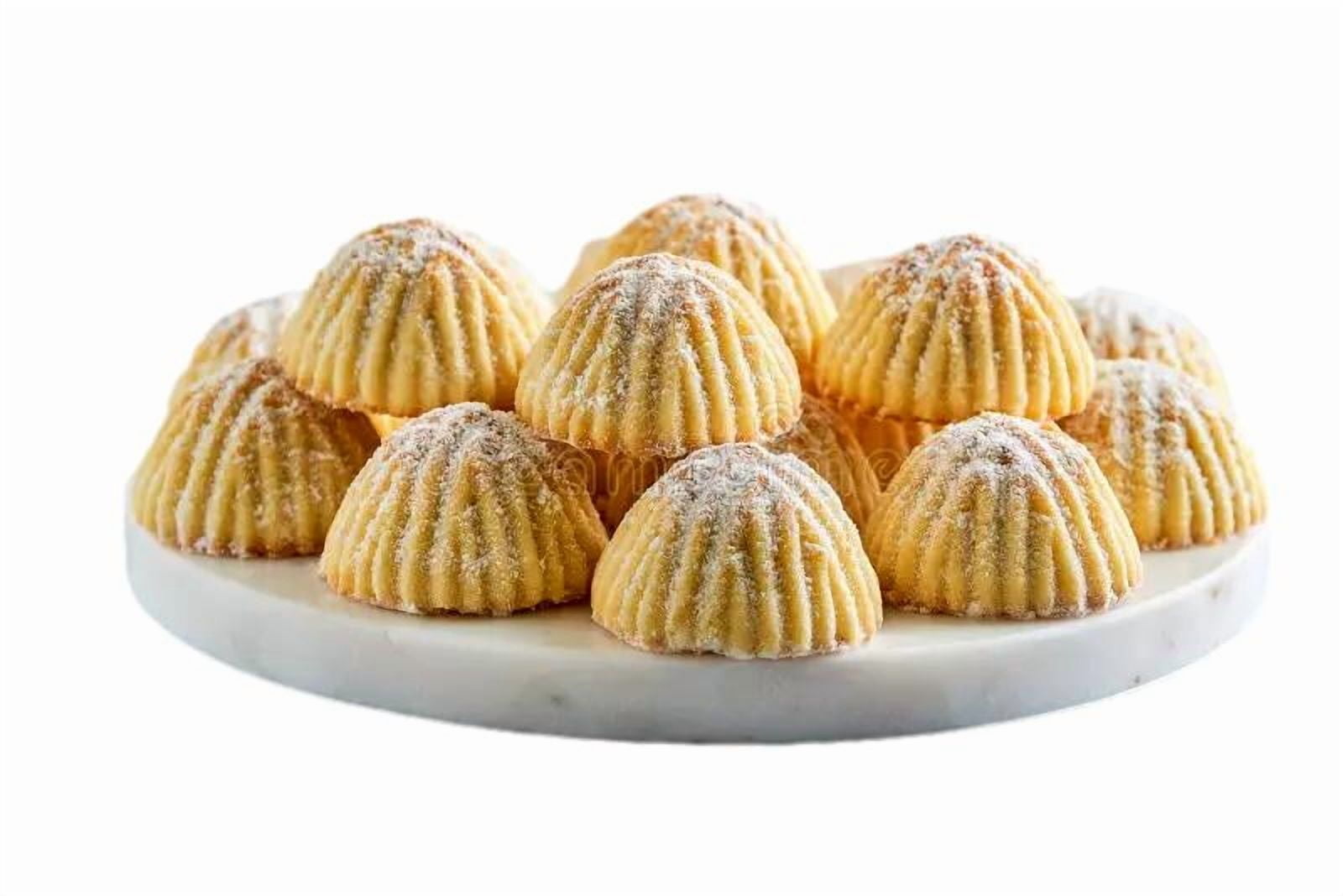 Walnut Stuffed Maamoul Cookies, Freshly Baked Handmade - 12 Pieces Individually Wrapped