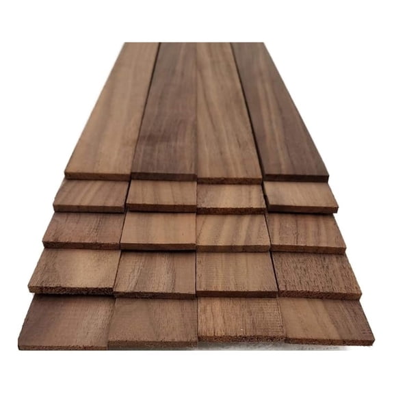 Walnut Thin Sawn Lumber Board Blank - 1/8" x 1.5" x 18" (20 Pcs)