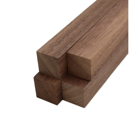 Walnut Turning Blank Squares - 1" x 1" (4 Pcs)