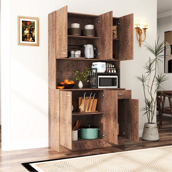 Walnut Wardrobe for Bedroom / Stability and Durability / Easy Cleaning
