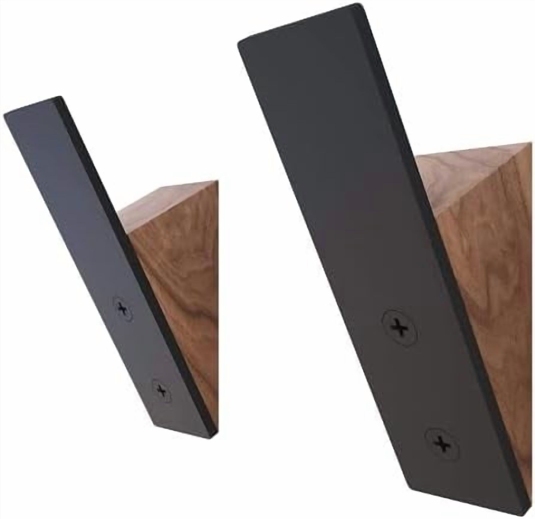 Photo inspiration: High End Walnut Wood Decoration Reference: Walnut Wood Coat Hooks High End Walnut Wood Black Metal