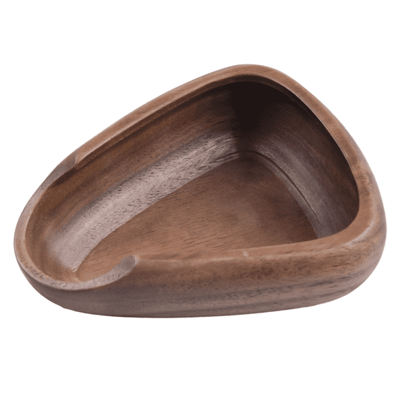 Walnut Wood Coffee Bean Measuring Funnel Tray Solid Hand Brewed Espresso Weighing Container Dispensing