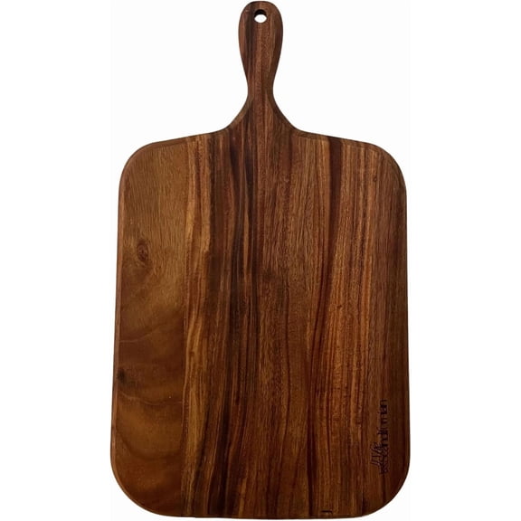 Walnut Wood Cutting Board | Jumbo Extra Large Size 26" x 16", Paddle Shape with Handle | Premium Elegant Handcrafted Walnut Cutting Board | Perfect for Entertaining