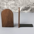 thumbnail image 1 of ✪ Walnut Wood Desktop Organizer Desktop Office Home Bookends Book Ends Stand Holder Shelf, 1 of 10