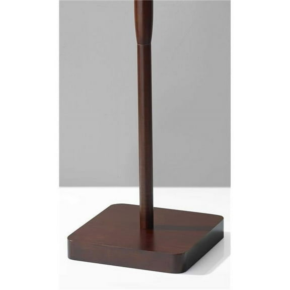 Walnut Wood Floor Lamp with Simple Cabin Style