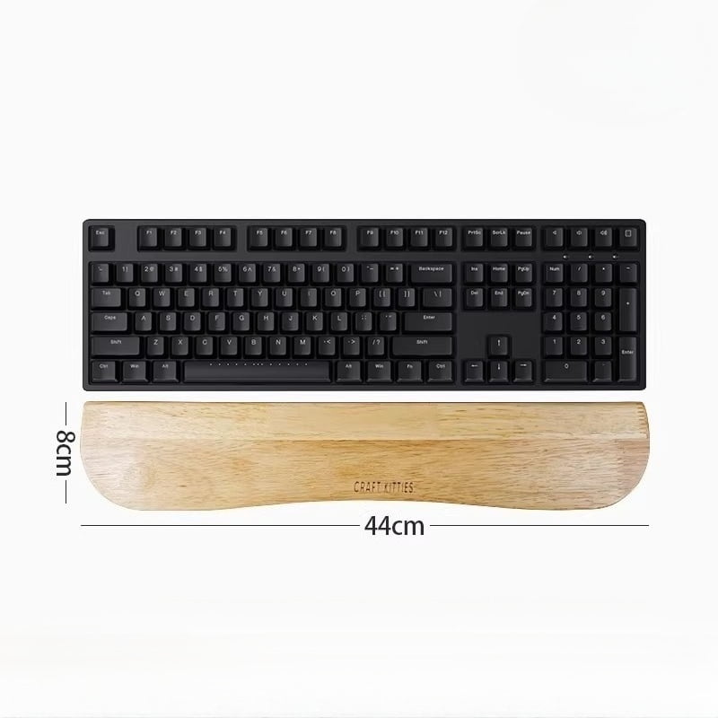 Walnut Wood Keyboard & Mouse Wrist Rest Set, Ergonomic Palm Support Pad for PC/Laptop, Creative Desktop Computer Wrist Rest Combo