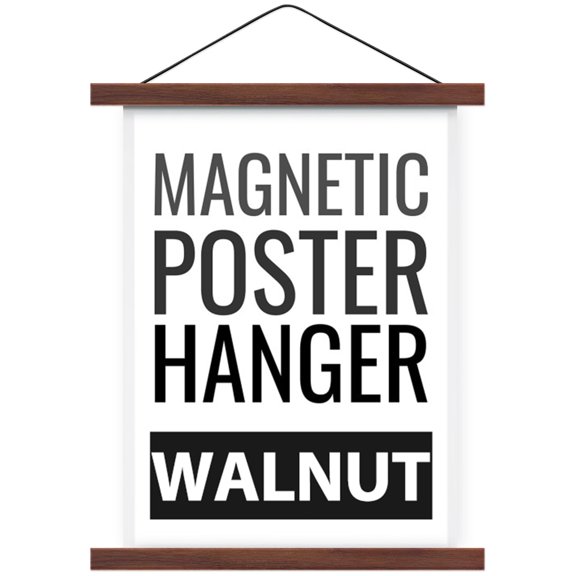 Walnut Wood Picture Hanger 18 Inch For Wall Art Canvas Posters