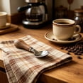 thumbnail image 1 of Walnut Wood Spoon Fork, Stainless Steel Flatware Set, 304 Food-Grade Utensils for Fruit Dessert, Rustic Dinnerware for Household Kitchen Dining, 1 of 6