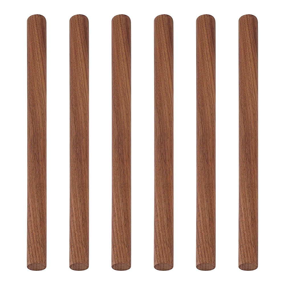 Walnut Wood Sticks Round Dowel Rod for Braiding Tapestry Column Coconut ...