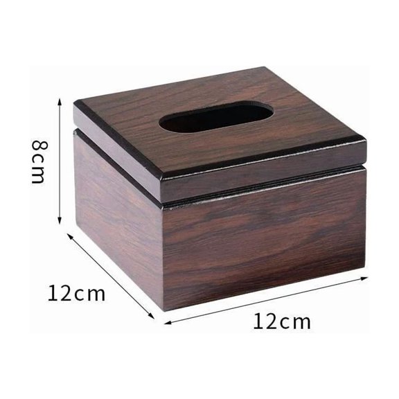 Walnut Wood Tissue Box Hotel Restaurant Paper Drawer Square Wooden Box Paper Drawer