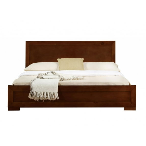 Walnut Wood Twin Platform Bed