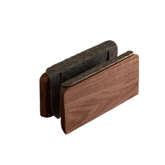 Walnut Wood Vertical Laptop Stand, Adjustable Laptop Holder & Desk Organizer for MacBook,Space Saving Desktop Shelf