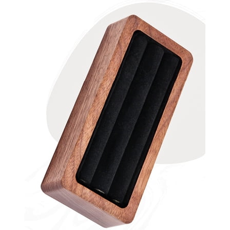 Walnut Wooden Guitar Pick Box Holder Case Collector Gifts For Guitar Lover?#