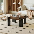 thumbnail image 1 of High-Quality MDF Coffee Table with Color Contrast|31.5*31.5*16.6inches, 1 of 10