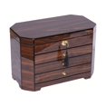 thumbnail image 1 of Walnut with Black Accents Jewelry Chest, 1 of 4