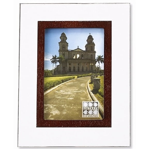 Walnut wood BEZEL float frame - 4x6