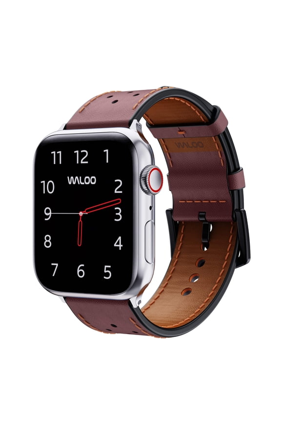 Breathable Leather Replacement Band For All Apple Watch Series - Genuine Leather Watch Strap