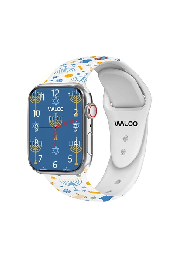 Hanukkah/Holiday Fun Silicone Sport Band Compatible With All Apple Watch Series