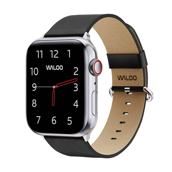 Waloo Leather Grain Replacement Band For All Apple Watch Series
