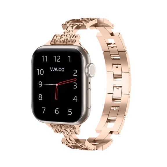 Waloo Pebble Styled Silicone Band for Apple Watch 40/41/42mm - Rose Gold