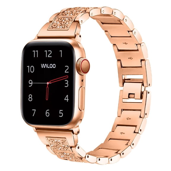 Waloo Rhinestone Pattern Replacement Band For All Apple Watch Series