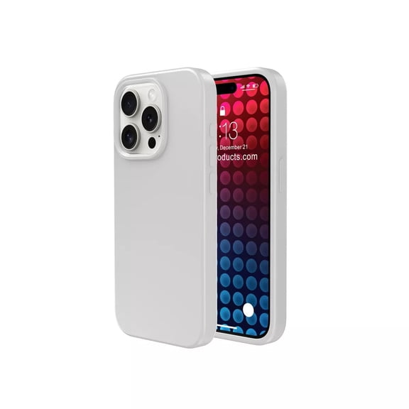Waloo Silicone Case with Magsafe for iPhone 15 Pro - White