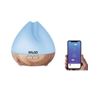 Waloo Smart Wi-Fi Essential Oil Diffuser with 7-Color LED Light, Quiet Operation, Natural Home Fragrance and Easy-Clean Water Tank
