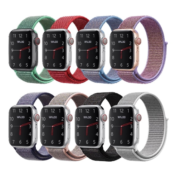 Waloo Woven Nylon Fabric Band for Apple Watch 44/45/46/49mm - Camo Pink