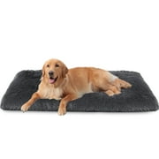 KSIIA 42"x28" Plush Dog Crate Beds for Large Dogs，Washable Pet Kennel Pillow Soft Dog Pad