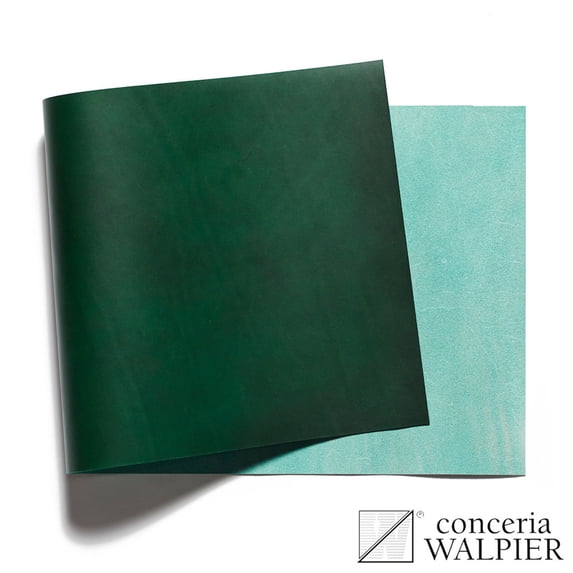 Walpier Conceria, Buttero, Italian Vachetta Leather, Panel, Green #11
