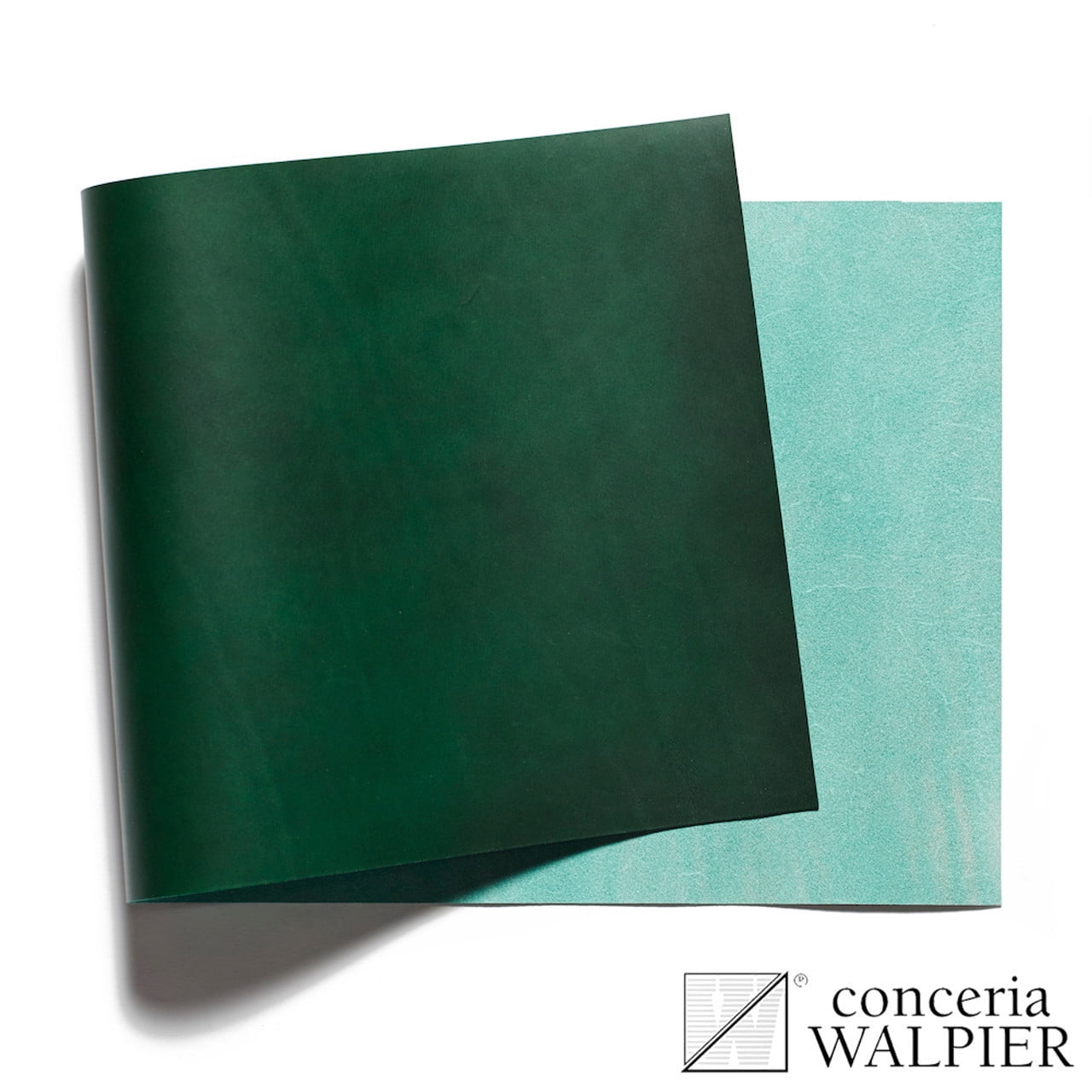 Walpier Conceria, Buttero, Italian Vachetta Leather, Panel, Green #11
