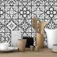 thumbnail image 1 of Walplus  Dark Grey Spanish Renaissance Tile Stickers Peel and Stick Wall Stickers Wall Art 24 pieces, 1 of 11