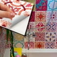 thumbnail image 1 of Walplus Peel and Stick Backsplash Multicolour Mandalas Mix Wall Tile Decals 72 Pcs 6" x 6", 1 of 7