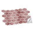 thumbnail image 1 of Walplus Peel and Stick Backsplash Shimmering Rose Honeycomb Hexa Wall Tile Decals 36 Pcs 12" x 6", 1 of 3